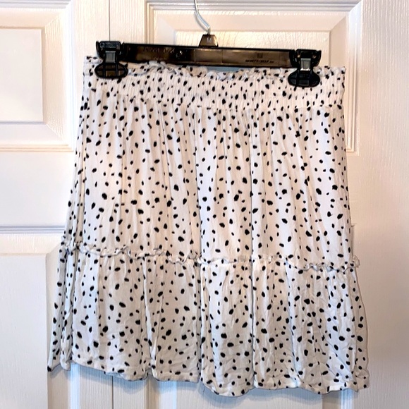 Boutique Crescent white and black Polka-dot Skirt - Picture 3 of 5